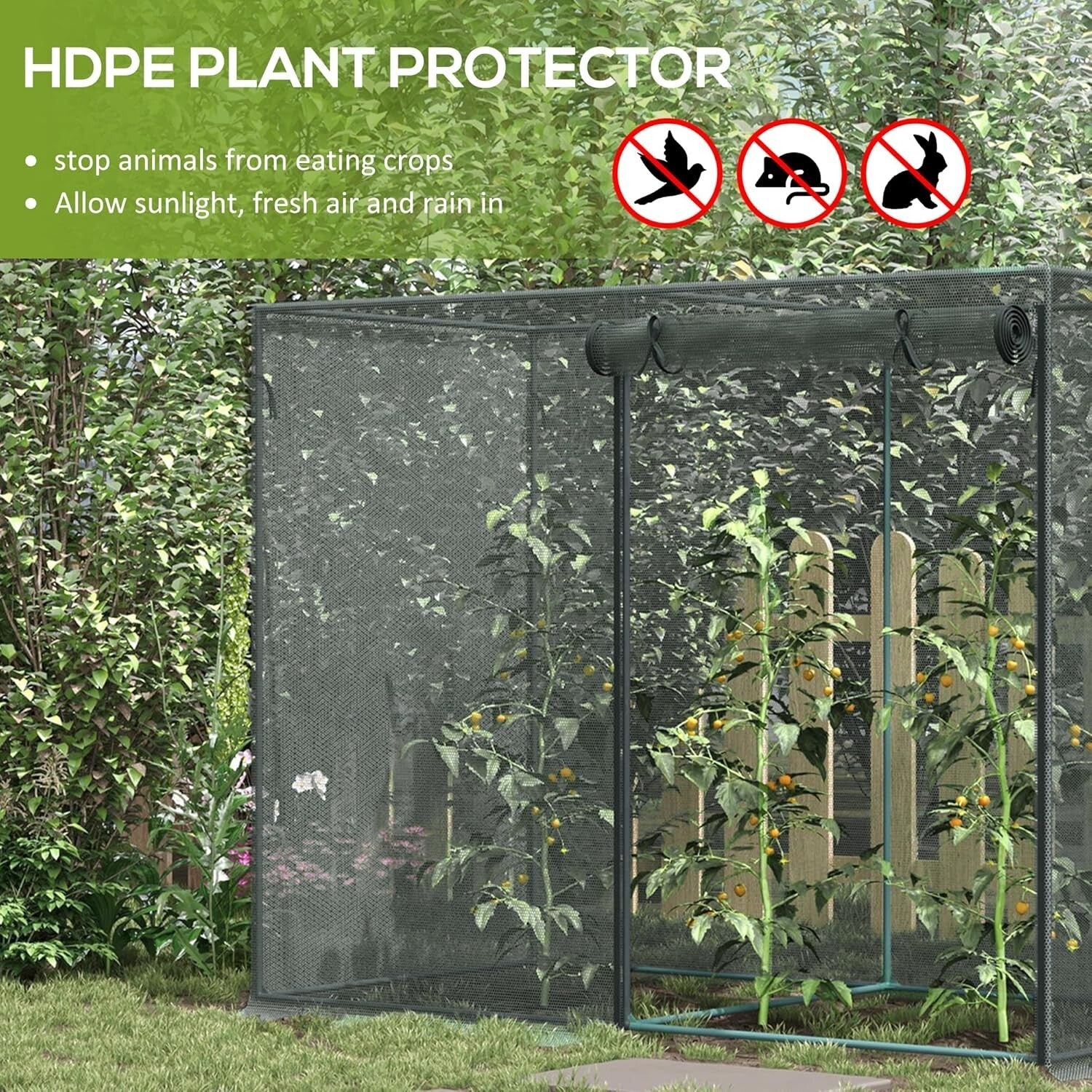 Lightweight 6' x 3' Crop Protection Cage with Easy Assembly and Sturdy Frame