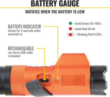 Load image into Gallery viewer, Professional Magnetic LED Flashlight with Laser - 350 Lumen Rechargeable Power