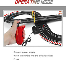Load image into Gallery viewer, Kids Electric Slot Car Racing Set - Includes 2 Cars, Loop, and Fly-Over Track