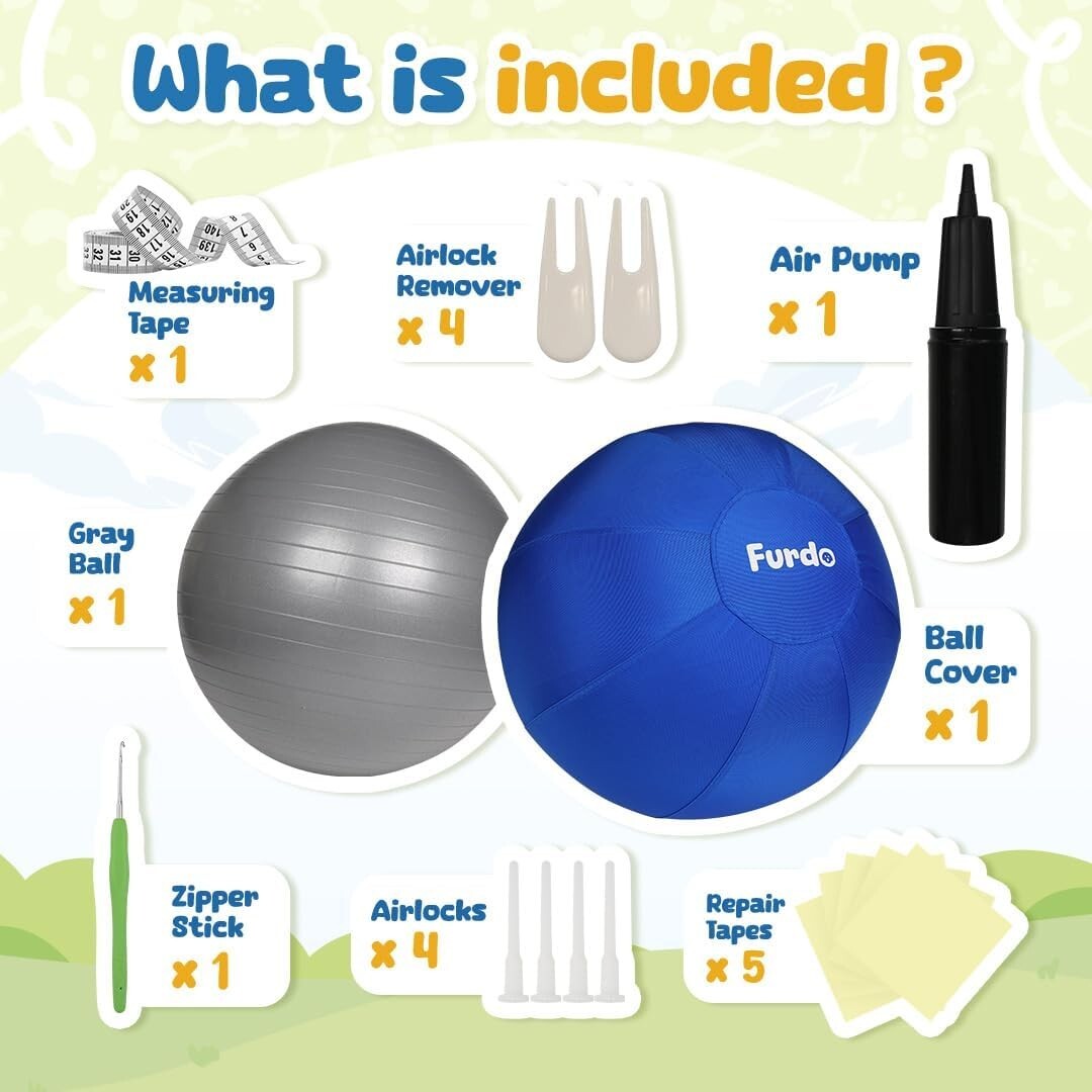 Large 25” Herding Dog Ball for Outdoor & Active Play – Ideal for Herding Breeds