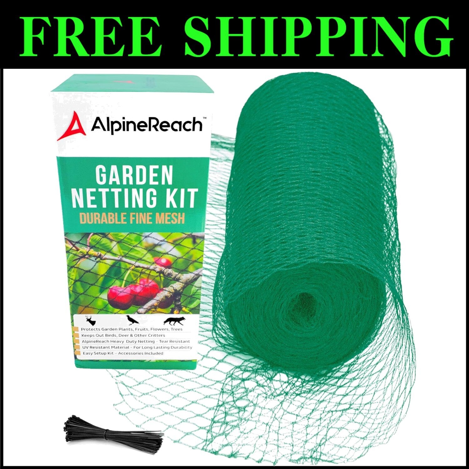 15 x 50 ft Woven Green Plant Netting - Ultimate Solution for Animal Defense