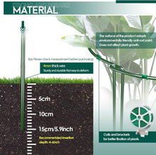 Load image into Gallery viewer, Premium 12 Pack of Sturdy 24” Green Plant Support Stakes with Half-Round Design