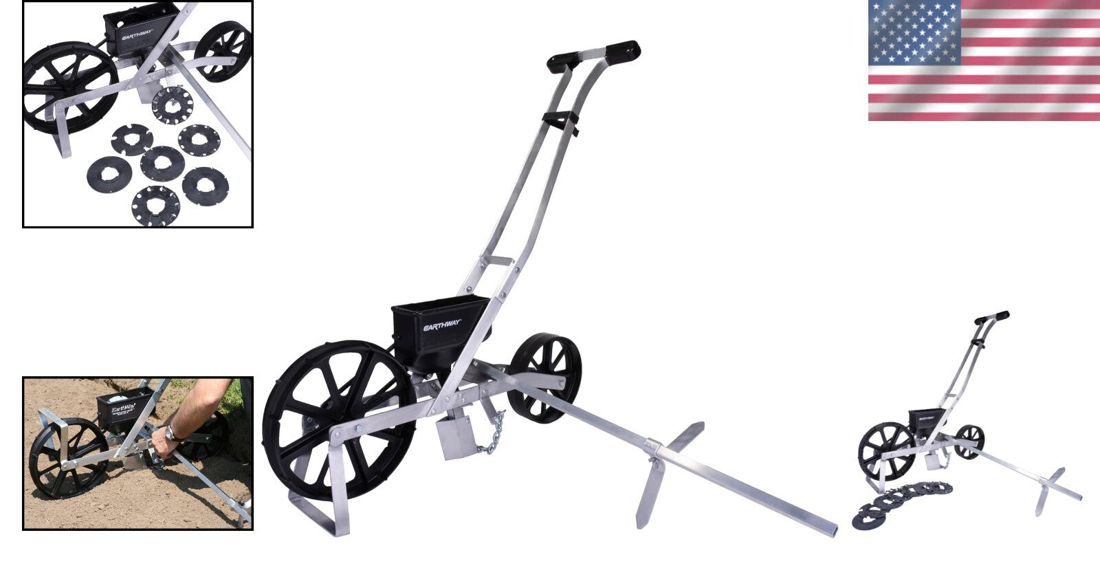 10001 Precision Garden Seeder with 7 Plates for Easy Vegetable Planting