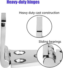 Load image into Gallery viewer, Noise-Free 316 Marine Stainless Steel Hinges 3" x 1.5" with Screws - 6 Pack