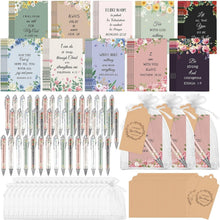 Load image into Gallery viewer, Versatile 200 Pcs Bible Verse Gift Set - Journals, Bamboo Pens, Organza Bags