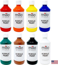 Load image into Gallery viewer, Student-Friendly Acrylic Paint Set of 8 Colors | Made in the USA, 8 oz Bottles