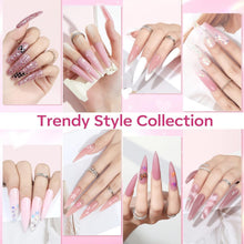 Load image into Gallery viewer, DIY Nail Art Essentials: 8 Rosy Poly Gel Colors &amp; 48W Lamp for Stunning Results