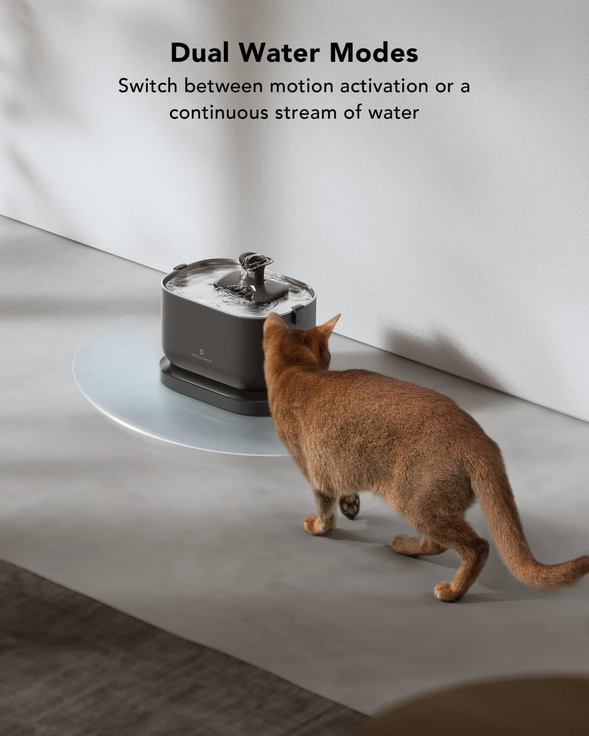 Elegant 2.5L Cat Water Fountain - Wireless, Easy Clean, Premium Stainless Steel
