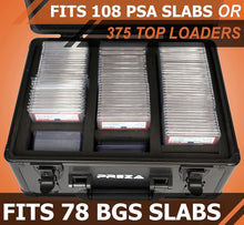 Load image into Gallery viewer, Compact Metal Trading Card Holder with Key Lock - Perfect for Collectors