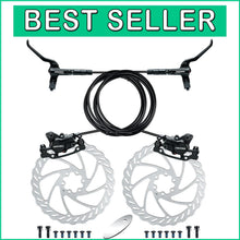 Load image into Gallery viewer, Versatile Bike Hydraulic Brake Set with Easy Assembly and Maintenance Features