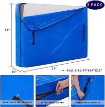 Load image into Gallery viewer, Full Size Mattress Cover Protectors - Waterproof, Reusable, Heavy Duty - 2 Pack