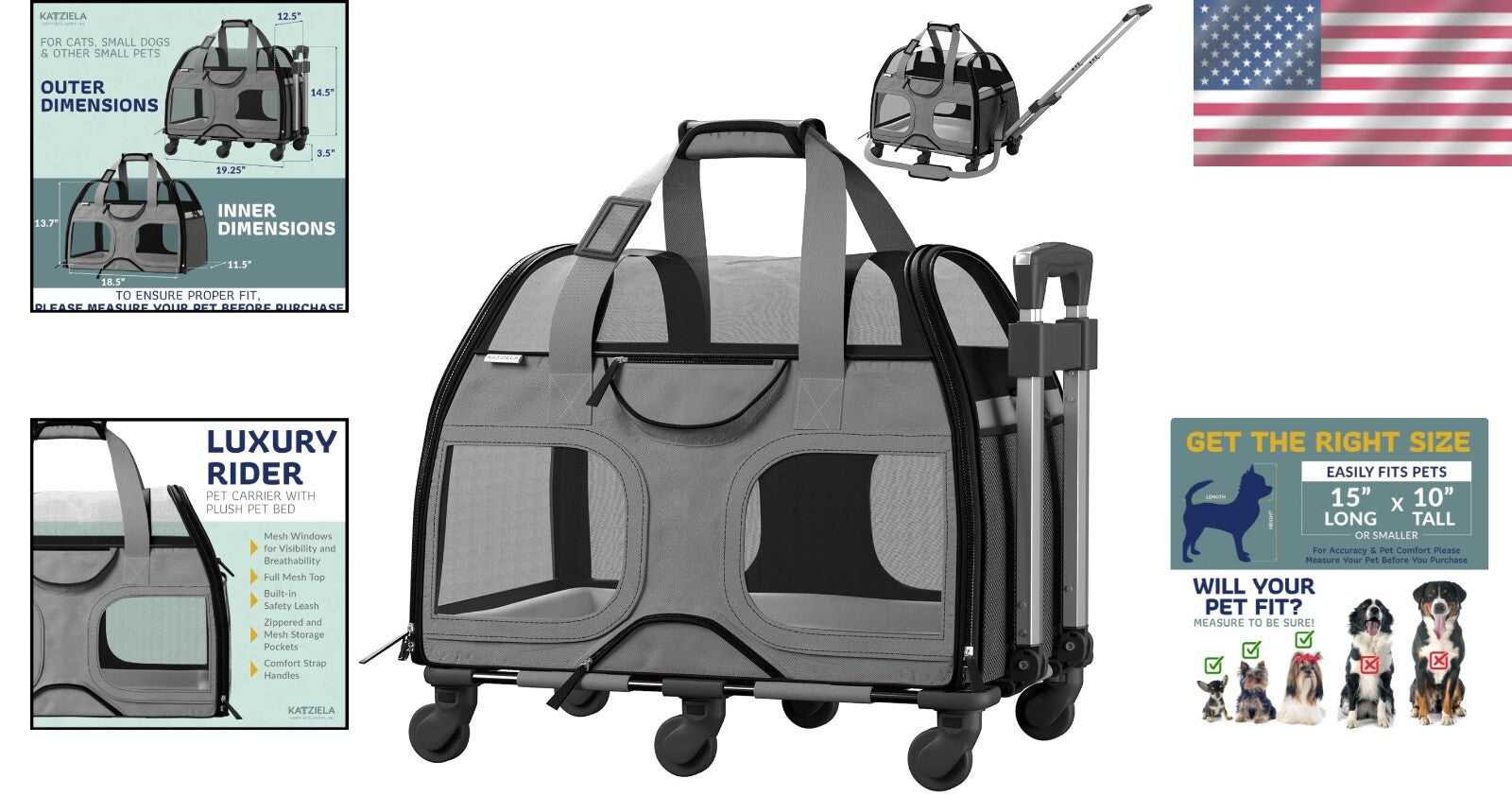 Spacious Modern Pet Carrier with Plush Removable Bed for Stress-Free Travel