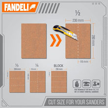 Load image into Gallery viewer, 75 Sheets of 9'' x 11'' 220 Grit Sandpaper - Ideal for Hand and Orbital Sanding