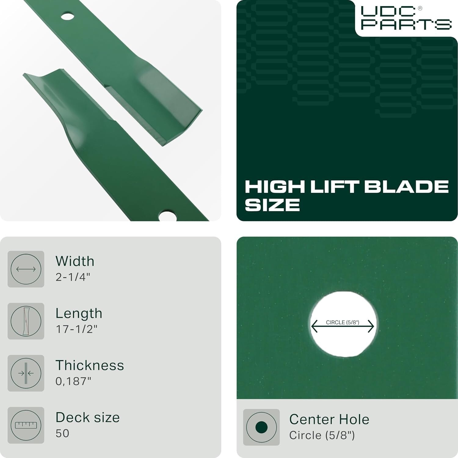 Triple Pack of Precision Blades for Toro TimeCutter & Exmark 50 Inch Mowers