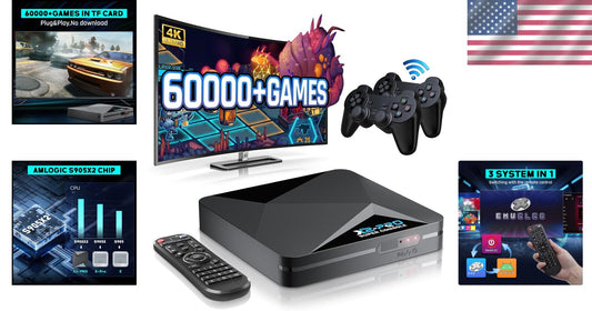 All-in-One Super Console X2 Pro: 65,000+ Games, Remote & Wireless Controllers