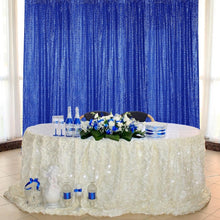 Load image into Gallery viewer, Elegant 4-Piece Navy Sequin Photography Backdrop - 2FT x 8FT Perfect for Parties