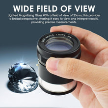 Load image into Gallery viewer, Multi-Scale 10x Loupe with Illumination &amp; Stylish Leather Case - Travel Friendly