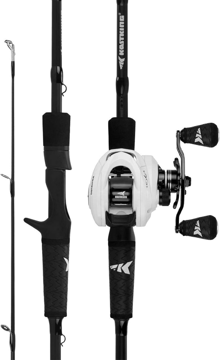 Graphite Fishing Rod & Reel Combo - Crixus 7' Baitcasting, SuperPolymer Handle