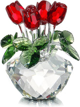 Load image into Gallery viewer, Timeless Red Rose Glass Ornament - Perfect for Weddings, Birthdays &amp; Christmas