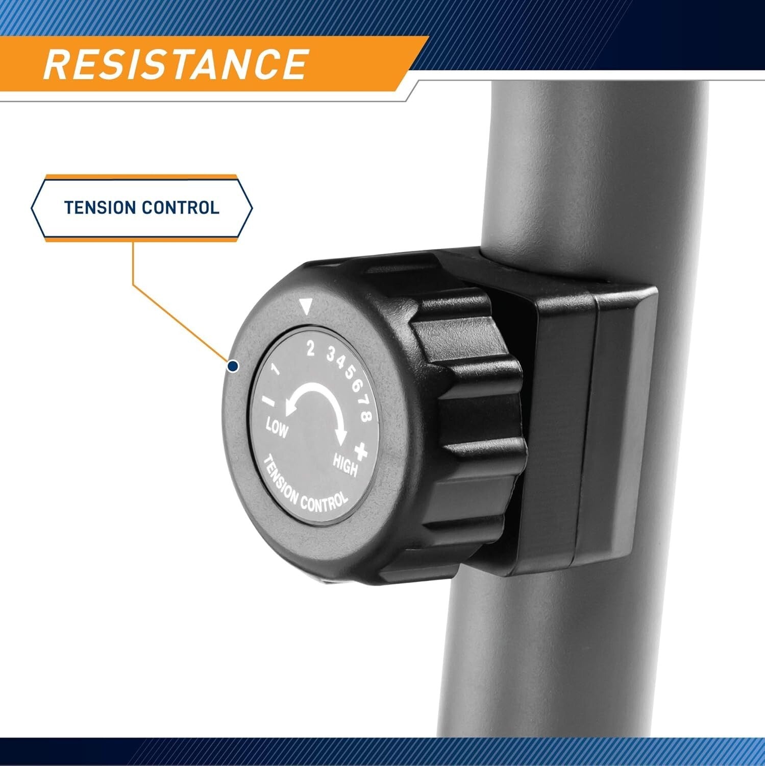 Adjustable Magnetic Resistance Exercise Bike for Home Fitness - 8 Levels