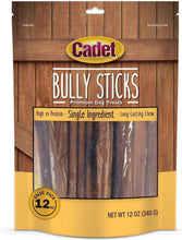 Load image into Gallery viewer, Long-Lasting 12 Oz Beef Pizzle Bully Sticks – Ideal for Aggressive Chewers