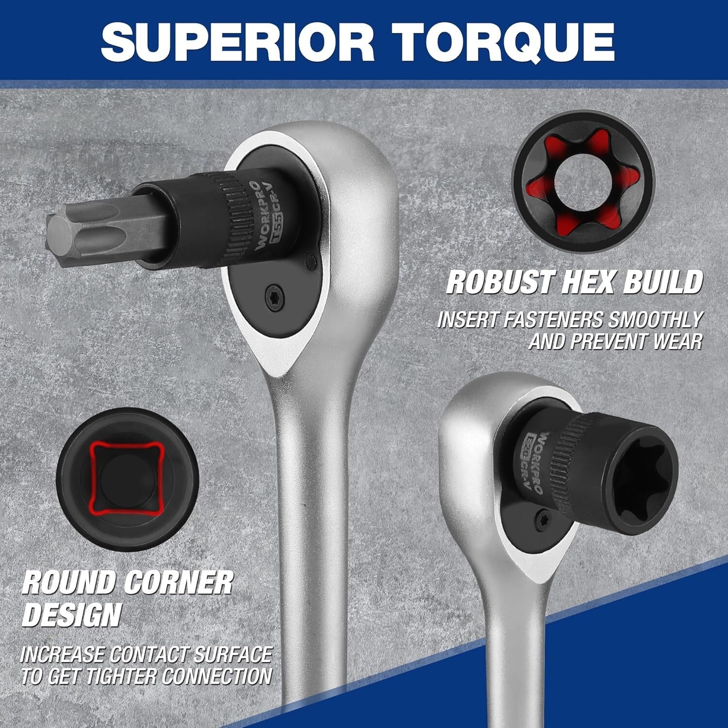 Versatile 60-Piece Torx Socket Set for Automotive and DIY Projects - Gift-Ready