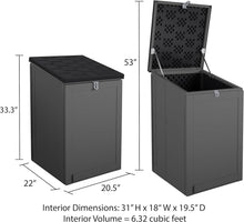 Load image into Gallery viewer, Impact-Resistant Outdoor Storage Box with Hinged Lid - Ideal For Deliveries