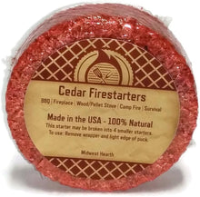 Load image into Gallery viewer, 36 Pack Cedar Fire Starters - Natural, Toxin-Free Solution for Quick Fires