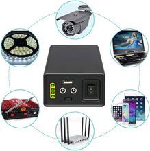 Load image into Gallery viewer, Compact Rechargeable 12V Lithium-Ion Battery Pack for LED, Cameras &amp; Devices