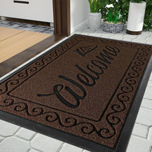 Load image into Gallery viewer, Elegant Striped Welcome Mat, 36x24 Inch Easy Clean for High Traffic Areas