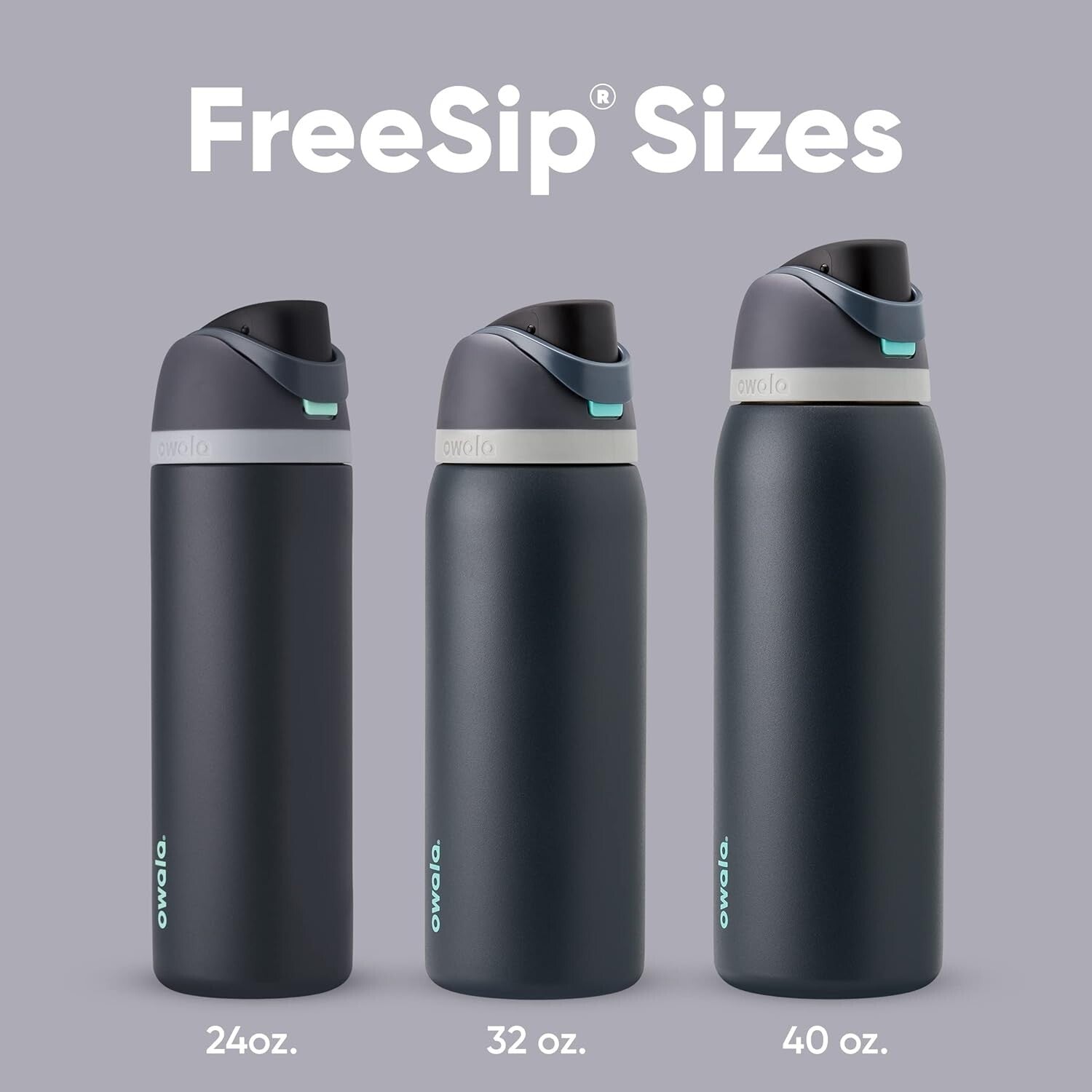 40oz Denim Insulated Stainless Steel Water Bottle with FreeSip Straw & Lid