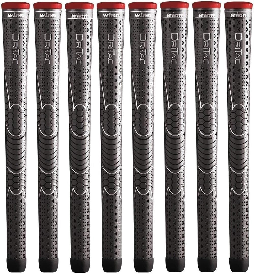 DriTac 8-Pack Standard Golf Grips - Shock Absorption & Precision Tapered Design