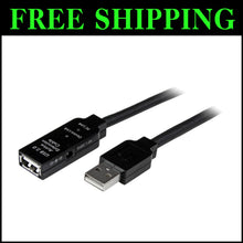 Load image into Gallery viewer, 10m Active USB 2.0 Repeater Cable - Male to Female for Seamless Connectivity