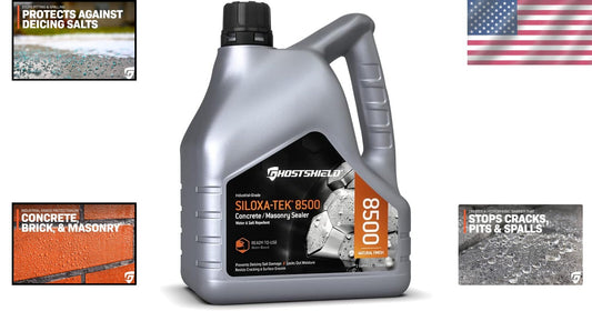 1 Gallon Siloxa-Tek - Clear Waterproof Concrete & Masonry Sealer, D.O.T Approved