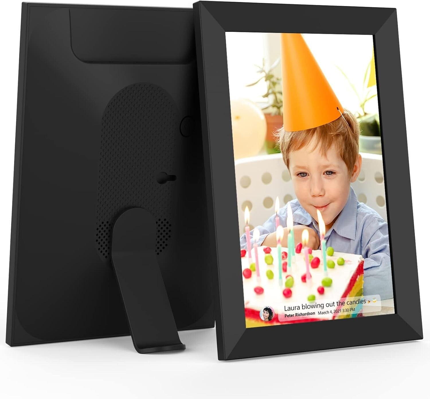 10.1 Inch WiFi Digital Photo Frame with 32GB Storage & Frameo App Integration