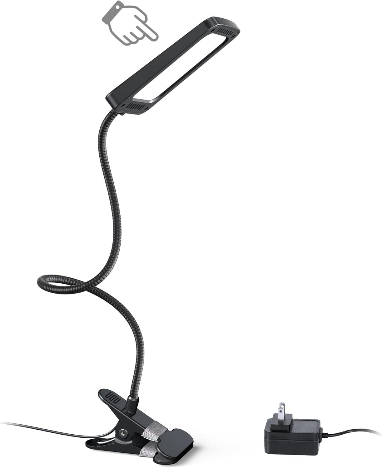 Flexible LED Desk Lamp with Strong Clamp - 3-Level Dimming for Home & Office Use
