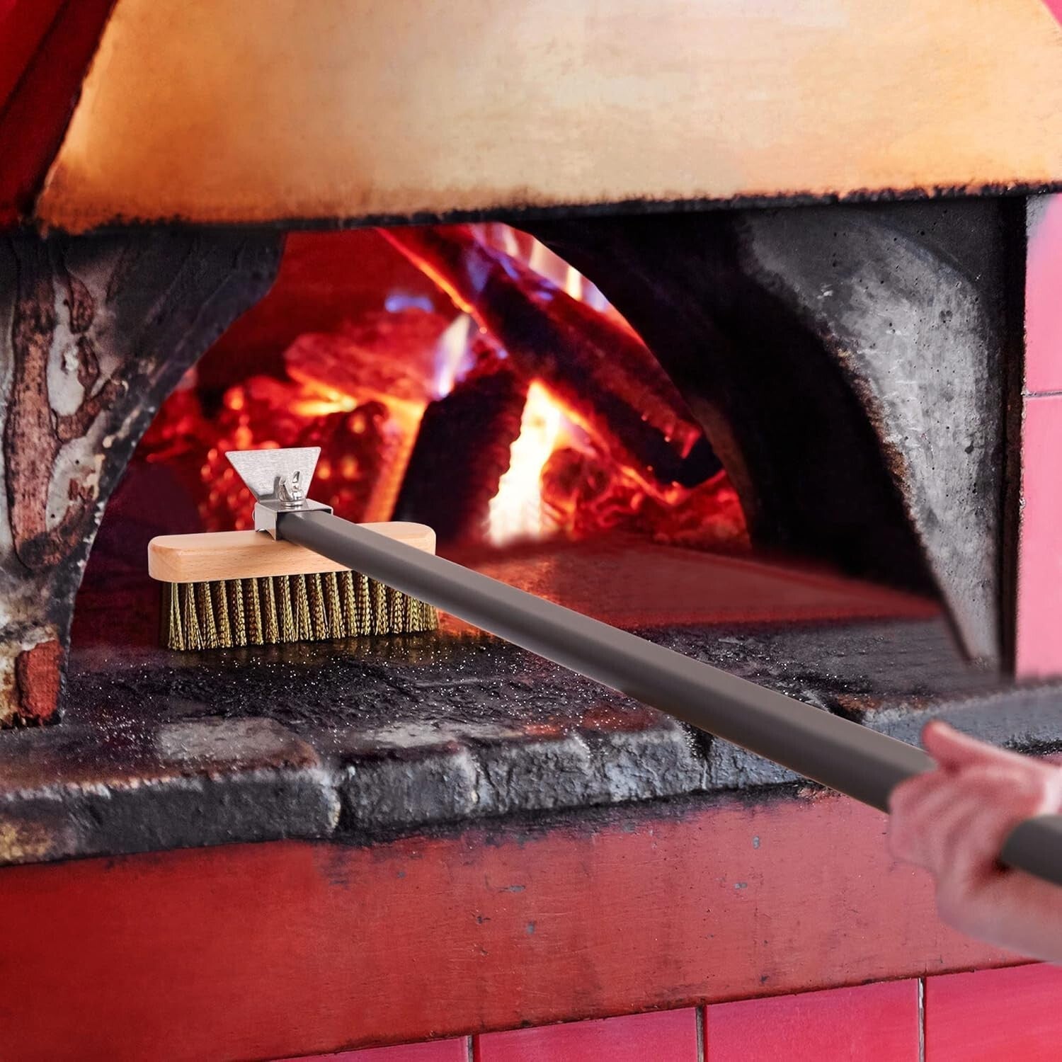 4-Piece Pizza Oven Utensil Set with Aluminum Handle - Perfect for Professionals