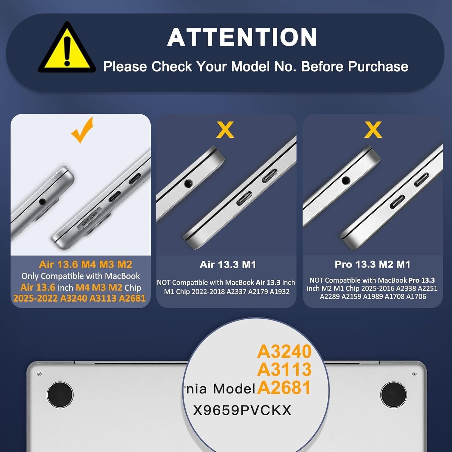 MacBook Air 13 Inch Pink Case with Keyboard Skin & Webcam Cover for M2-M4 Models