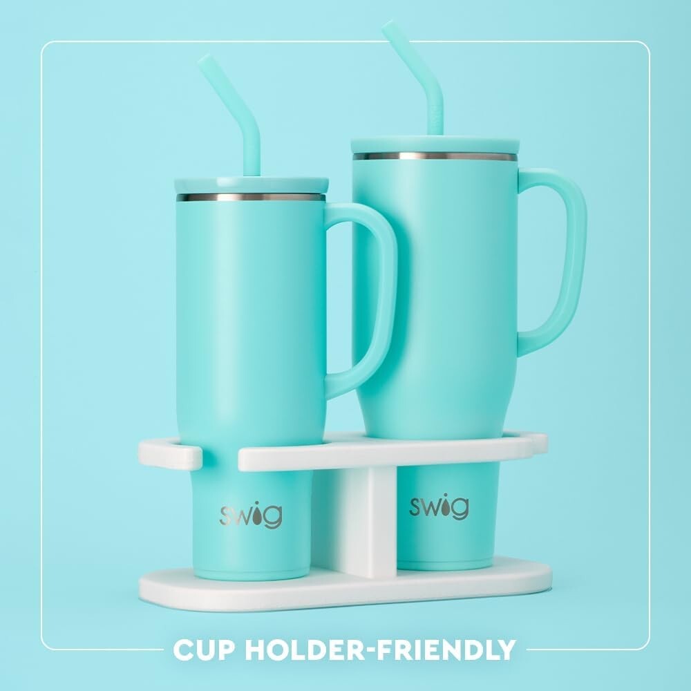 Sleek 40oz Insulated Tumbler for Brides - Includes Handle & Reusable Straw