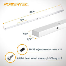 Load image into Gallery viewer, Aluminum Miter Gauge Bar for Table Saws - Versatile 2PK with Predrilled Options