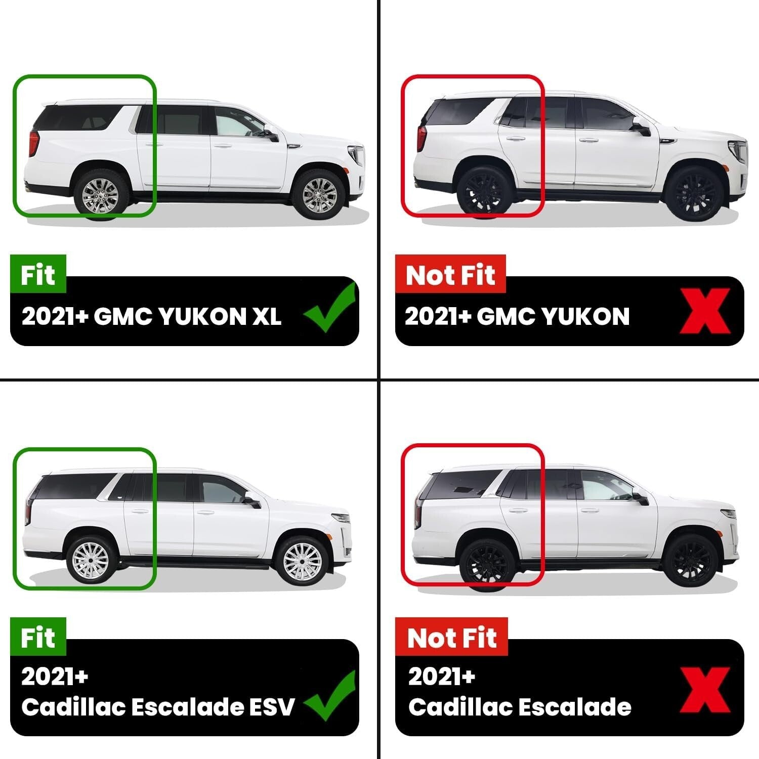 Durable TPE Floor Mats with Cargo Protection for Cadillac Escalade ESV 2021-2025