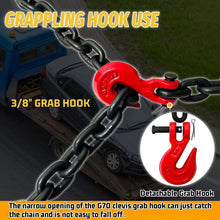 Load image into Gallery viewer, Secure Your Loads with 10ft G80 Transport Chain - 7100 lbs Capacity, Pack of 2