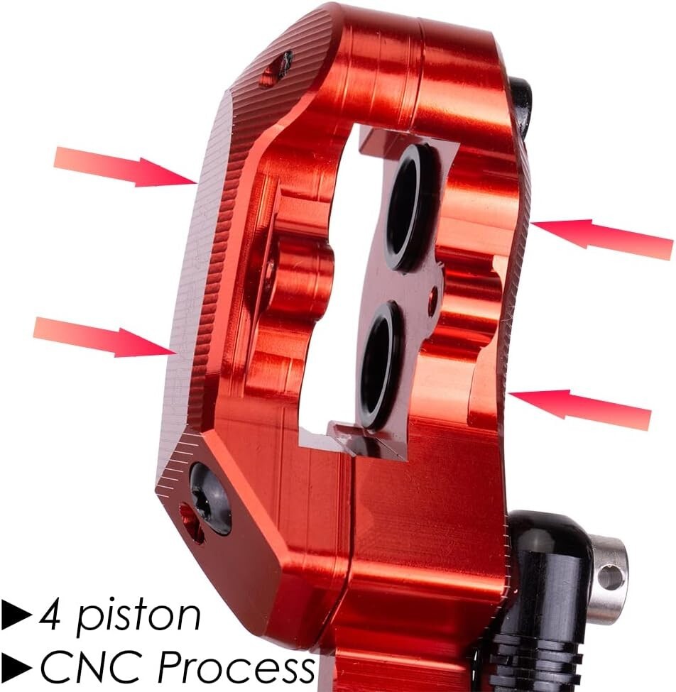 Upgraded ZT2001 MTB Hydraulic Brake Kit with Floating Disc Rotors, Easy Install