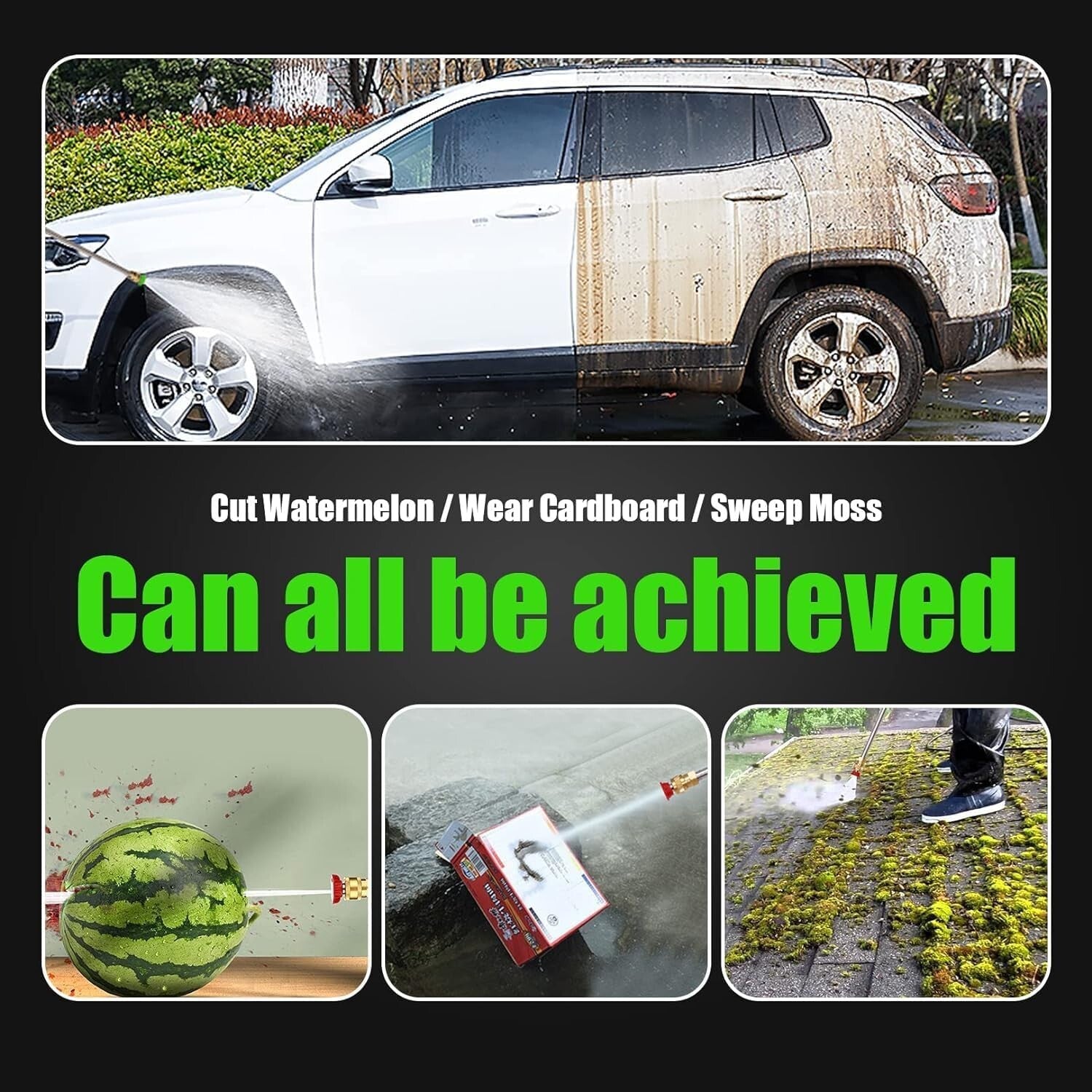 Compact 4800 PSI Electric Pressure Washer - Perfect for Car Washing & Patios