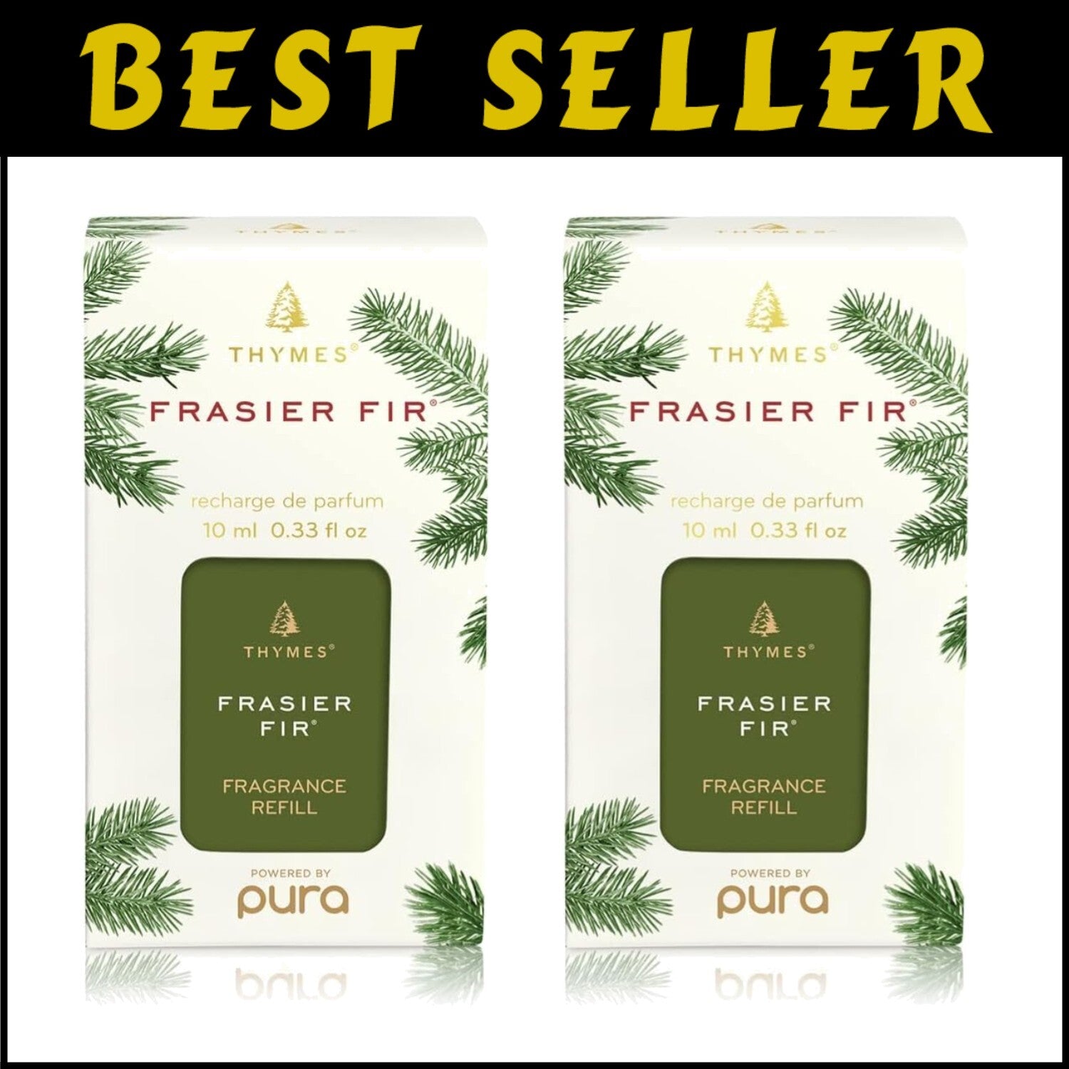 Pack of 2 Frasier Fir Pura Smart Diffuser Refills - 350 Hours of Luxury Aroma