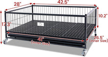 Load image into Gallery viewer, Portable Dog Whelping Box with Lockable Wheels - Ideal for Small &amp; Medium Breeds
