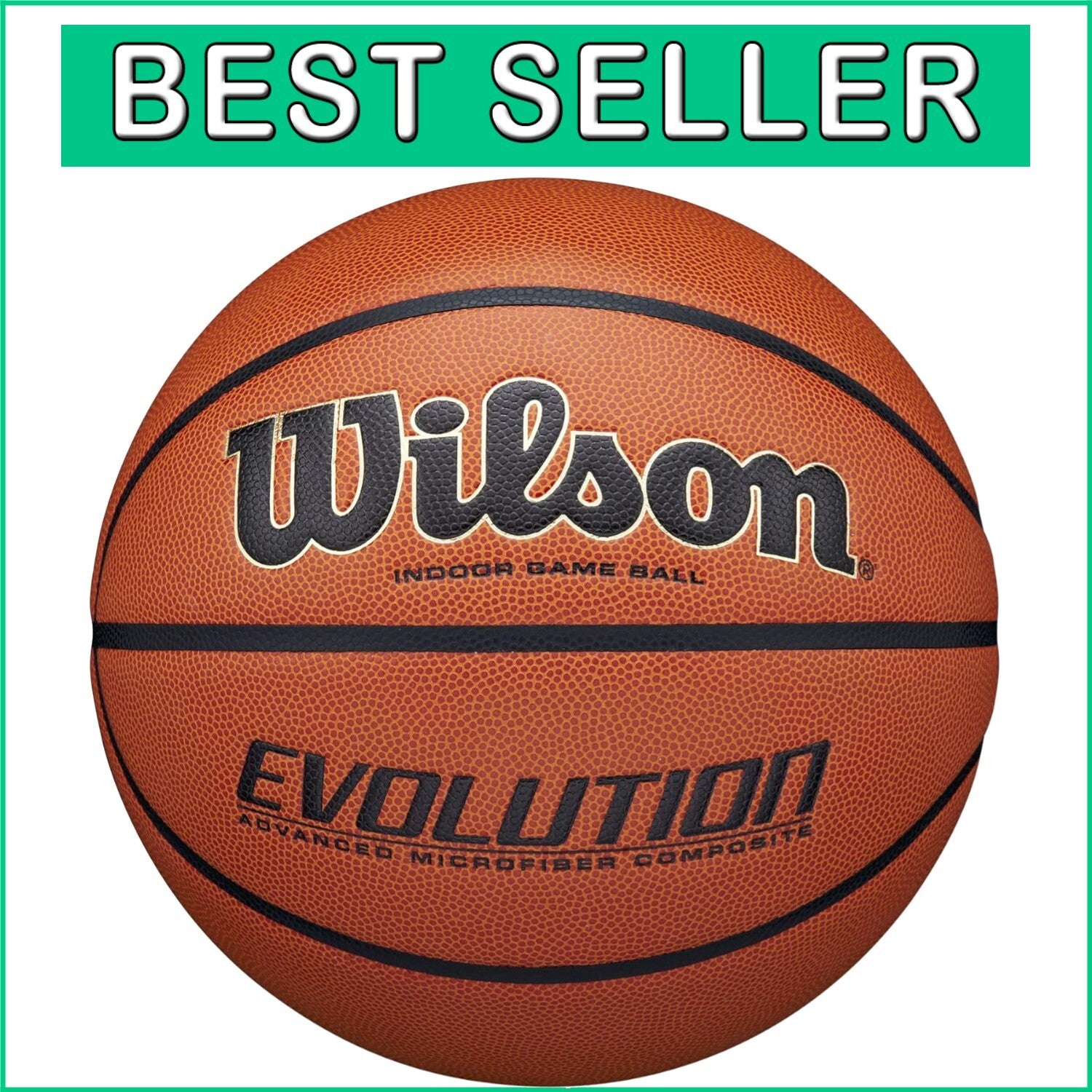 Evo Microfiber Indoor Basketball - Available in Size 5, 6, and 7 for All Players