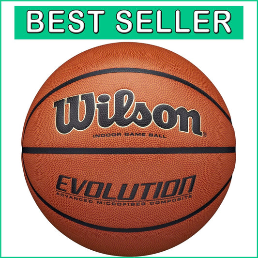 Evo Microfiber Indoor Basketball - Available in Size 5, 6, and 7 for All Players