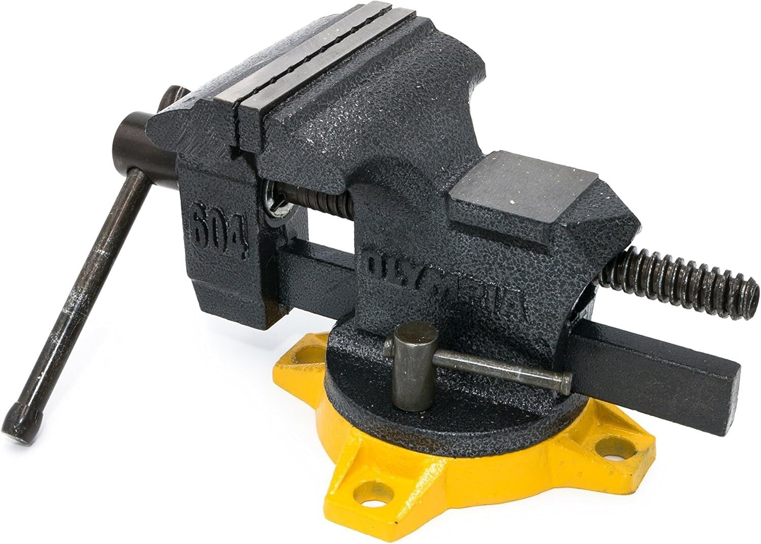 Olympia 4-Inch Bench Vise - Professional Quality with Heavy-Reinforced Base