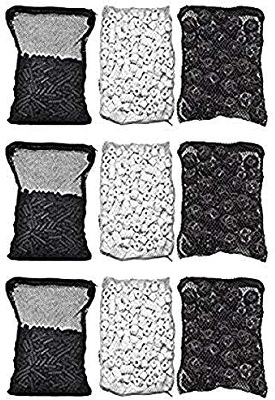 Aquarium Filtration Essentials: Trio Pack of Activated Carbon, Bio Balls, Rings